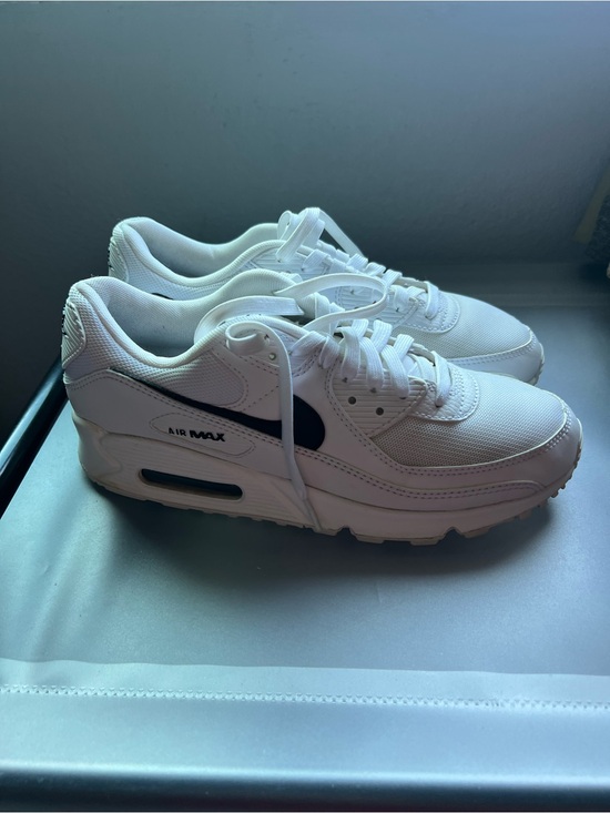 Nike Shoes - Nike Air Max Women's White Sneakers with Black Swoosh